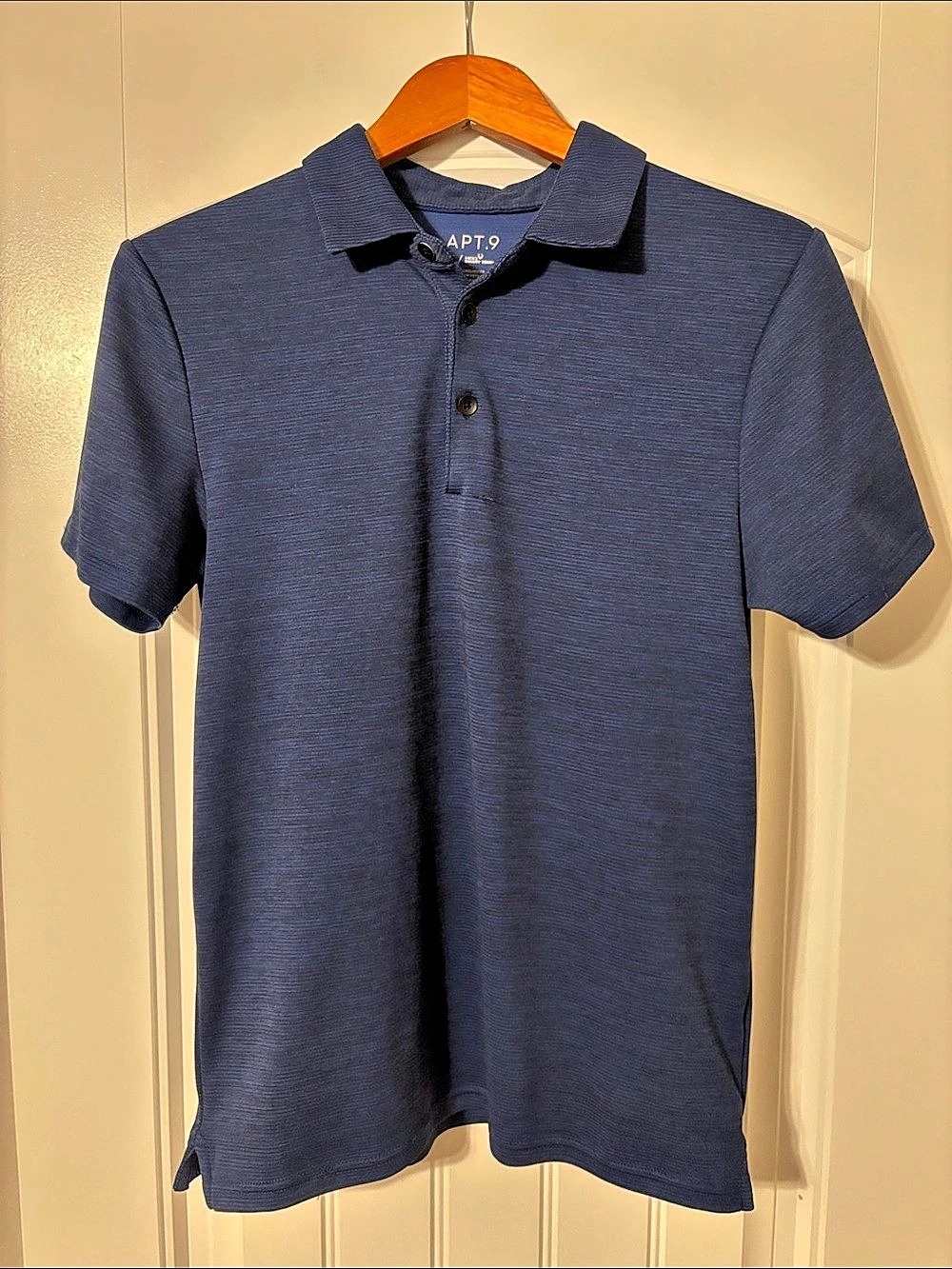 APT.9 Men'Small Polo Shirt Blue Size Small Like New